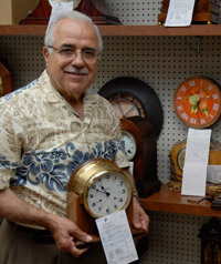 Michel Medawar still repairs clocks at Medawar Fine Jewelers