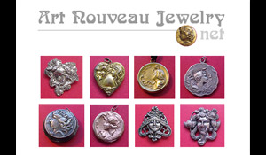 Art Nouveau, womens jewelry available at Medawar